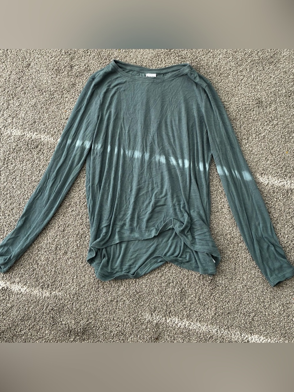 Athleta Long Sleeve Lightweight Top in Slate Green